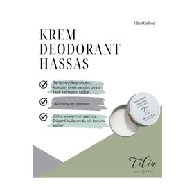 Tilia Skinfood Hassas Ciltler İçin Krem Deodorant