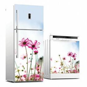 Tilki Dünyası 0008 Buzdolabı Bulaşık Makinesi ve Ocak Arkası Set Yapışkanlı Folyo