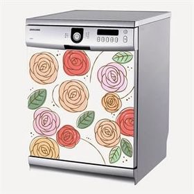 Tilki Dünyası 0017-BMAKS00017 Bulaşık Makinesi Kapak Sticker