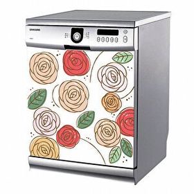 Tilki Dünyası 0017-BMAKS00017 Bulaşık Makinesi Kapak Sticker
