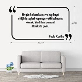 Tilki Dünyası 002 Dekoratif Duvar Yazısı Sticker