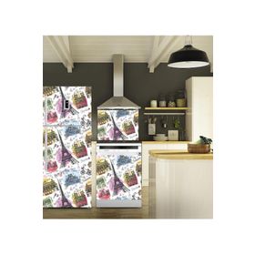 Tilki Dünyası 0037 Paris Buzdolabı-Bulaşık Makinesi-Ocak Arkası Sticker Set