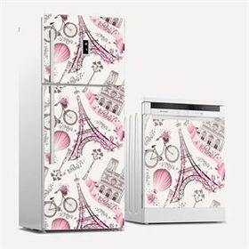 Tilki Dünyası 0039 Paris Buzdolabı-Bulaşık Makinesi-Ocak Arkası Sticker Set