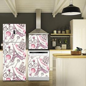 Tilki Dünyası 0039 Paris Buzdolabı-Bulaşık Makinesi-Ocak Arkası Sticker Set