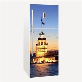 Tilki Dünyası 0053-BUZS000053 Buzdolabı Kapağı Kaplama Sticker