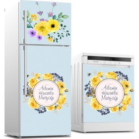Tilki Dünyası 0064 Buzdolabı ve Bulaşık Makinesi Takım Sticker