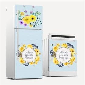 Tilki Dünyası 0064 Buzdolabı ve Bulaşık Makinesi Takım Sticker