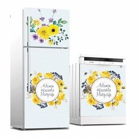 Tilki Dünyası 0064 Buzdolabı ve Bulaşık Makinesi Takım Sticker