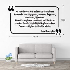 Tilki Dünyası 008 Dekoratif Duvar Yazısı Sticker