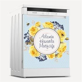 Tilki Dünyası 0082 Bulaşık Makinesi Kapak Sticker