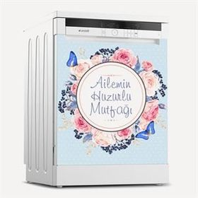 Tilki Dünyası 0083 Bulaşık Makinesi Kapak Sticker