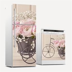 Tilki Dünyası 0084 Buzdolabı ve Bulaşık Makinesi Takım Sticker