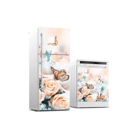 Tilki Dünyası 0103 Buzdolabı ve Bulaşık Makinesi Takım Sticker