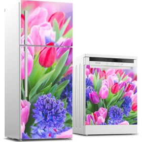 Tilki Dünyası 0150 Buzdolabı ve Bulaşık Makinesi Takım Sticker