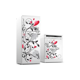 Tilki Dünyası 0151 Buzdolabı ve Bulaşık Makinesi Takım Sticker