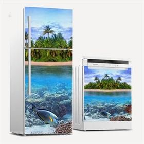 Tilki Dünyası 0165 Buzdolabı ve Bulaşık Makinesi Takım Sticker