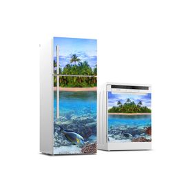 Tilki Dünyası 0165 Buzdolabı ve Bulaşık Makinesi Takım Sticker