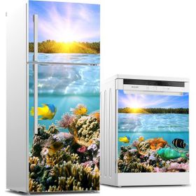 Tilki Dünyası 0169 Buzdolabı ve Bulaşık Makinesi Takım Sticker