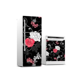 Tilki Dünyası 0180 Buzdolabı ve Bulaşık Makinesi Takım Sticker