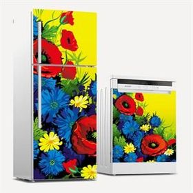 Tilki Dünyası 0186 Buzdolabı ve Bulaşık Makinesi Takım Sticker