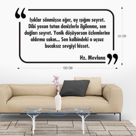 Tilki Dünyası 019 Dekoratif Duvar Yazısı Sticker