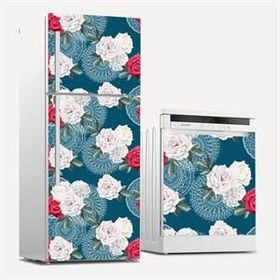 Tilki Dünyası 0190 Buzdolabı ve Bulaşık Makinesi Takım Sticker