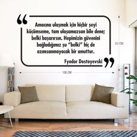 Tilki Dünyası 021 Dekoratif Duvar Yazısı Sticker