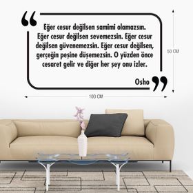 Tilki Dünyası 022 Dekoratif Duvar Yazısı Sticker