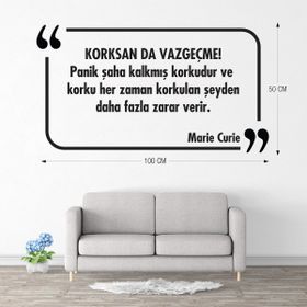 Tilki Dünyası 026 Dekoratif Duvar Yazısı Sticker