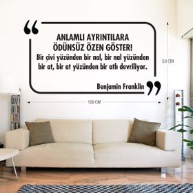 Tilki Dünyası 027 Dekoratif Duvar Yazısı Sticker