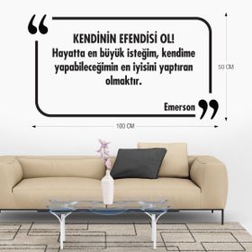 Tilki Dünyası 028 Dekoratif Duvar Yazısı Sticker