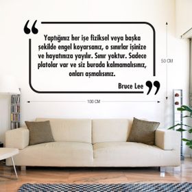 Tilki Dünyası 036 Dekoratif Duvar Yazısı Sticker