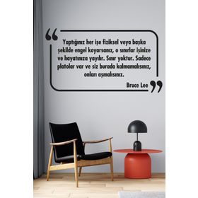 Tilki Dünyası 036 Dekoratif Duvar Yazısı Sticker