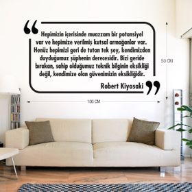 Tilki Dünyası 039 Dekoratif Duvar Yazısı Sticker