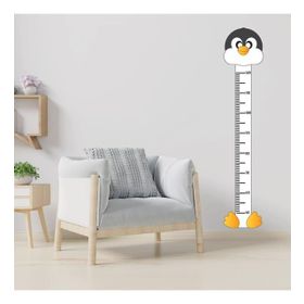 Tilki Dünyası 3109 Sevimli Penguen Boy Cetveli Duvar Sticker