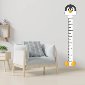 Tilki Dünyası 3109 Sevimli Penguen Boy Cetveli Duvar Sticker