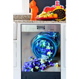 Tilki Dünyası BLSK000046 Mavinin Büyüsü Bulaşık Makinası Kapak Stickerı