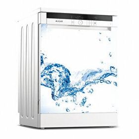 Tilki Dünyası BLSK000053 Kağıt Gül Bulaşık Makinası Kapak Stickerı