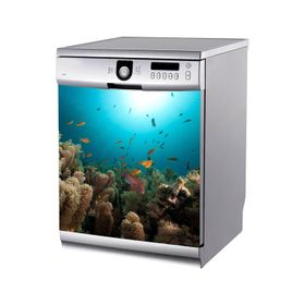 Tilki Dünyası BLSK0033 Yüzen Balıklar Bulaşık Makinası Stickerı