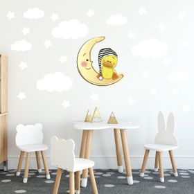 Tilki Dünyası Bulutlar Çocuk Odası Sticker