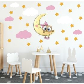 Tilki Dünyası Bulutlar Çocuk Odası Sticker