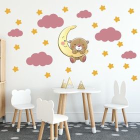 Tilki Dünyası Bulutlar Çocuk Odası Sticker