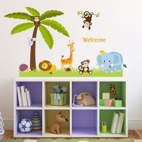 Tilki Dünyası Çocuk ve Bebek Odası Sevimli Hayvanlar Seti Duvar Sticker