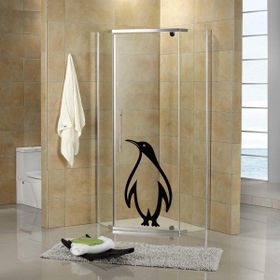 Tilki Dünyası DSKBN00008 Penguen Duşakabin ve Banyo Sticker