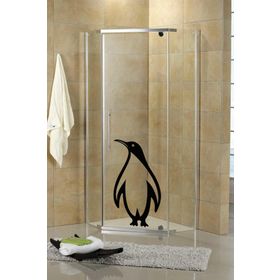 Tilki Dünyası DSKBN00008 Penguen Duşakabin ve Banyo Sticker