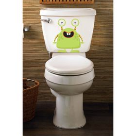 Tilki Dünyası Green Monster Klozet Kapağı ve Banyo Sticker