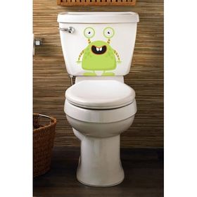 Tilki Dünyası Green Monster Klozet Kapağı ve Banyo Sticker