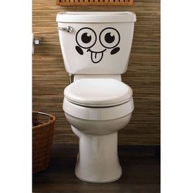 Tilki Dünyası Gülen Yüz Klozet Kapağı ve Banyo Sticker