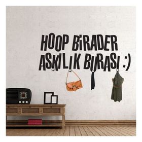Tilki Dünyası Hoop Birader Askılık Burası Duvar Sticker