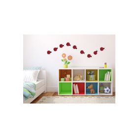 Tilki Dünyası Kırmızı Uğur Böcekleri Duvar Stickerı